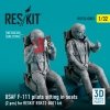 RESKIT RSF32-0003 USAF F-111 PILOTS SITTING IN SEATS (2 PCS) FOR RESKIT RSK32-0001 KIT (3D PRINTED) 1/32
